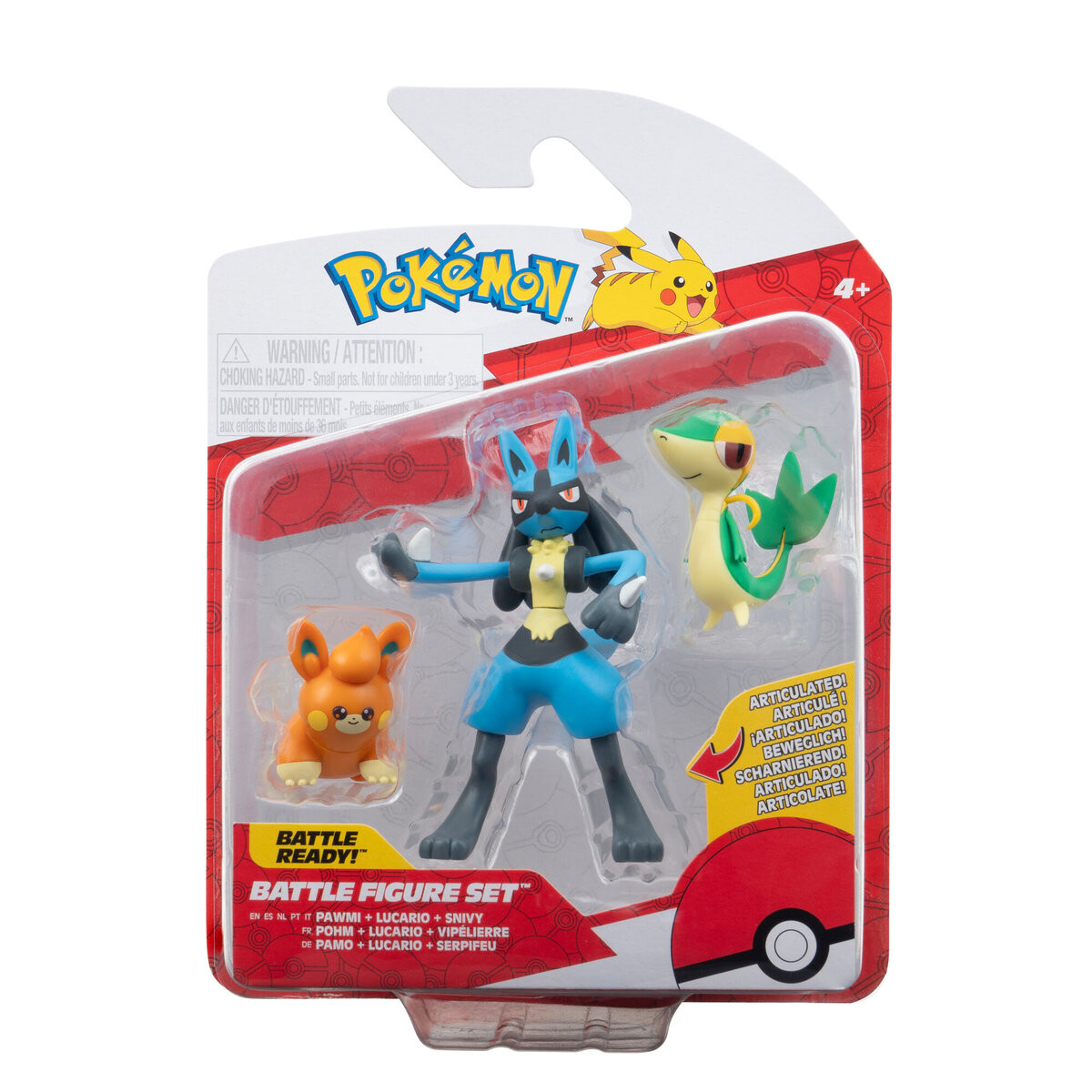 

PKW - Набор боевых фигурок (3PK: Снайви, Павми, Лукарио) W20 Pokemon