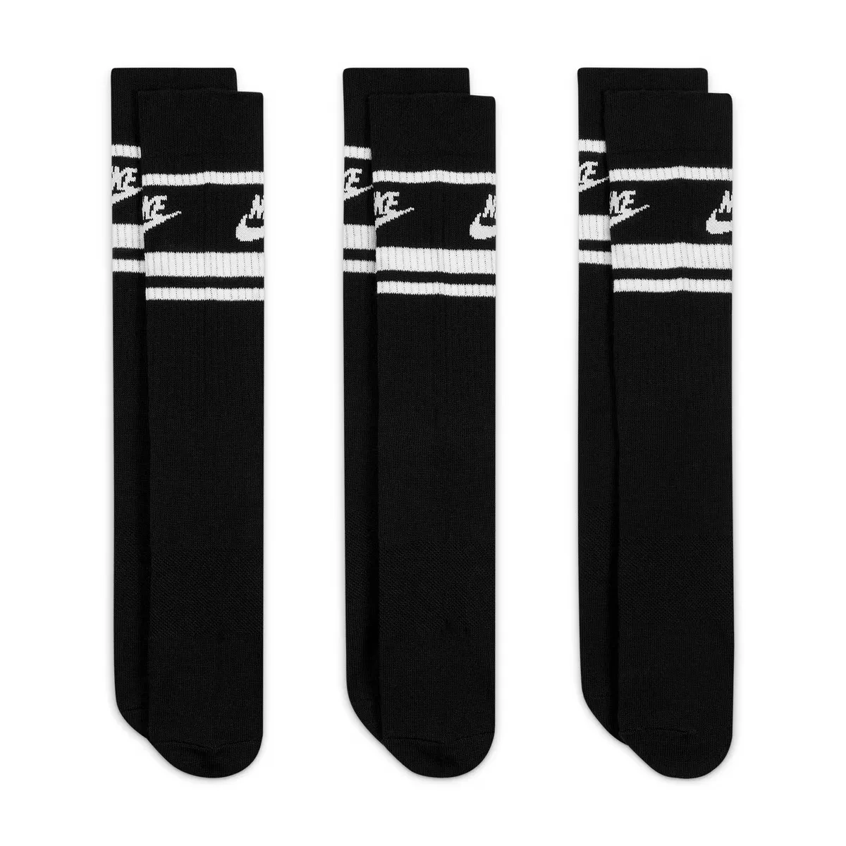 

Набор из 3 пар носков Sportswear Everyday Essential Nike, чёрный