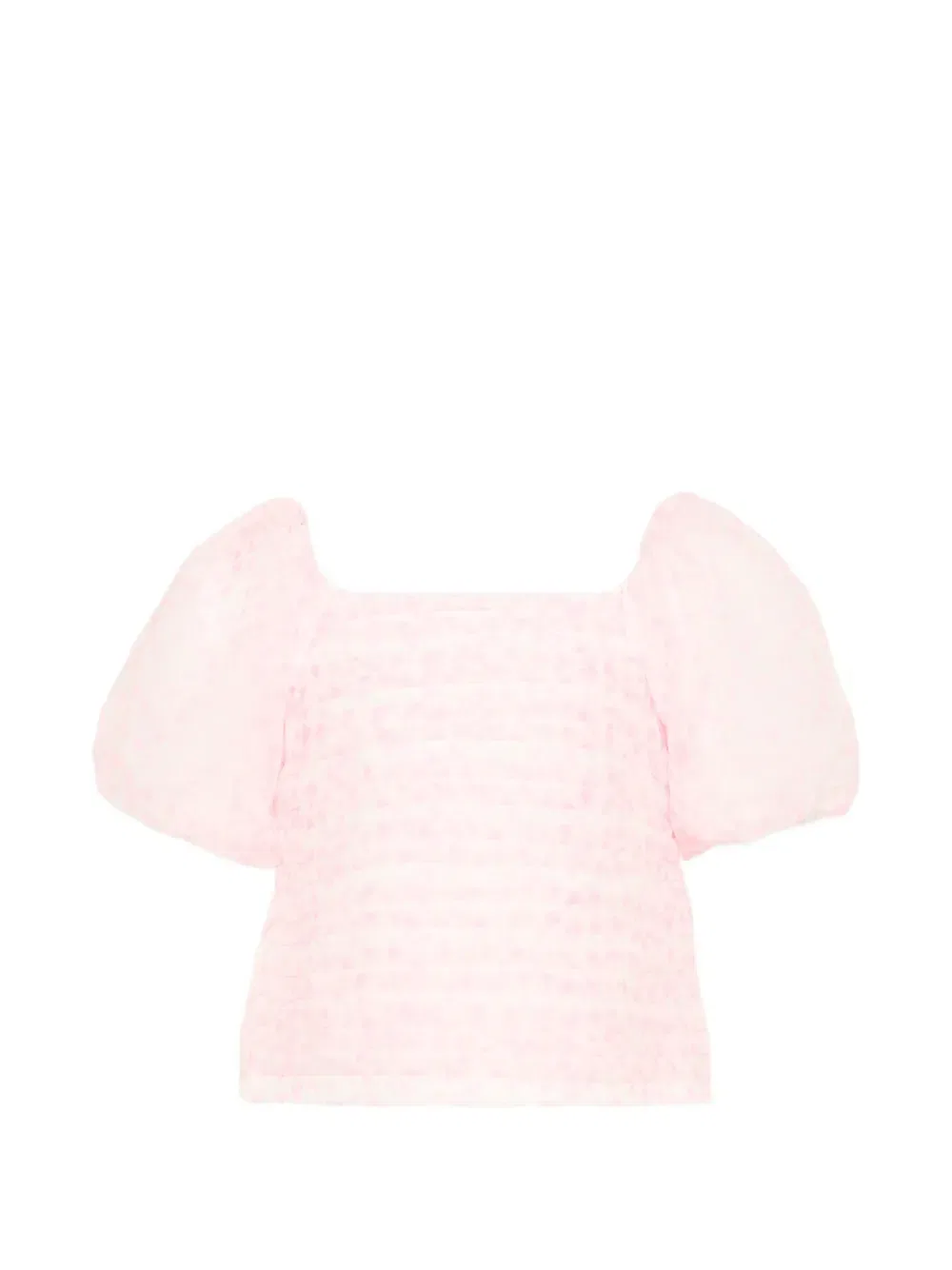 Топ с пышными рукавами Abercrombie Fitch Kids, розовый — фото 2