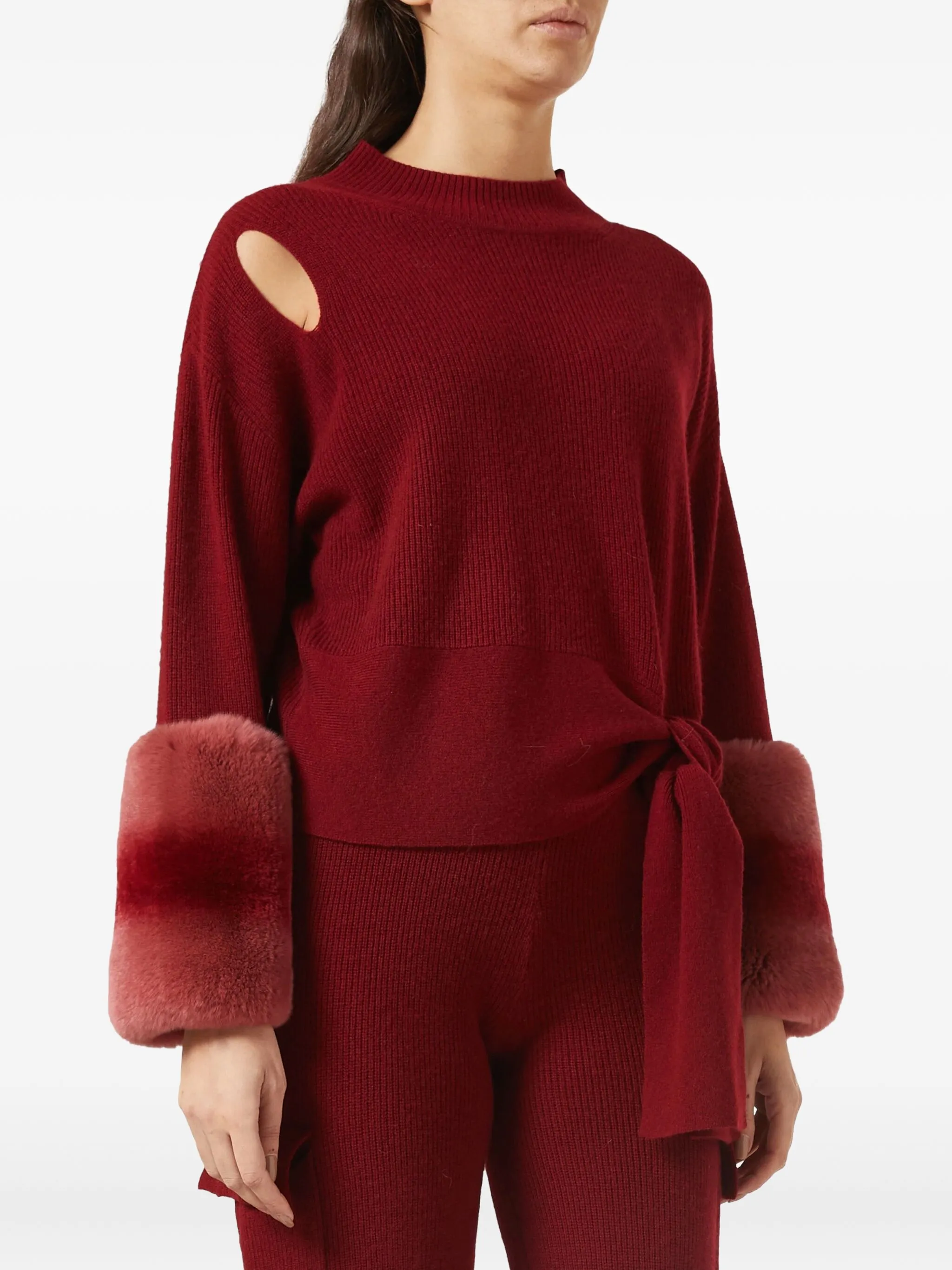 

Джемпер с перекрученной деталью Izaak Azanei, красный