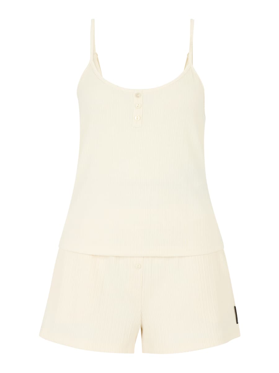 

Короткий пижамный комплект Karl Lagerfeld, кремовый