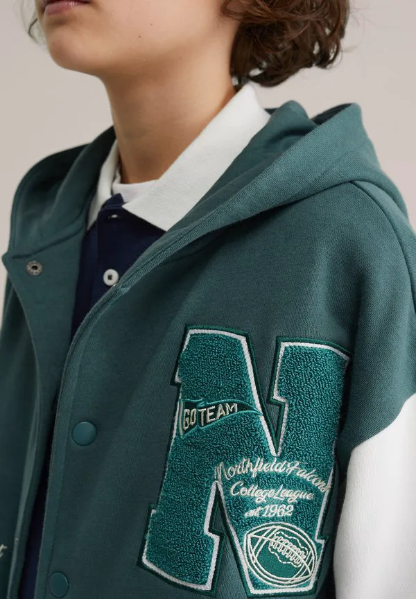 Толстовка на молнии We Fashion, Dark Green — фото 3