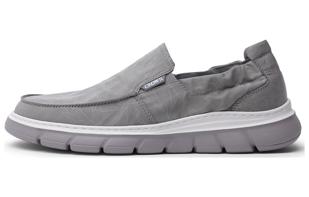 

Повседневные туфли мужские низкие серые CROWN, Gray