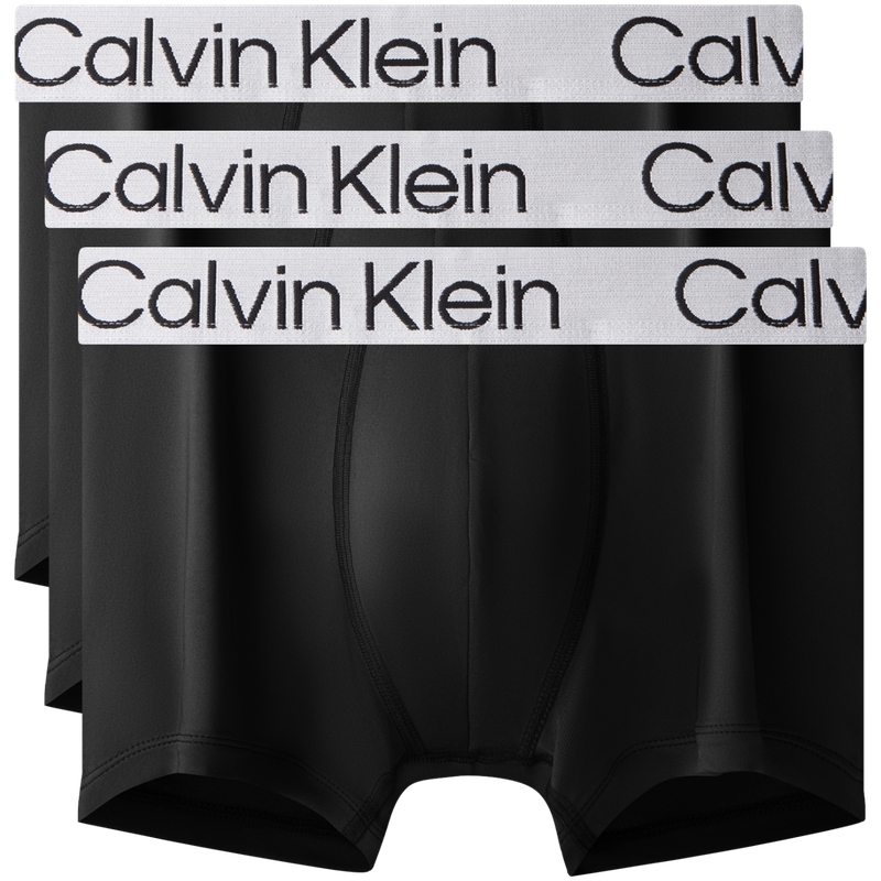 Мужские трусы 3 штуки Calvin Klein, 8R8-Space черный/Deep Sea синий/Carbon серый — фото 3