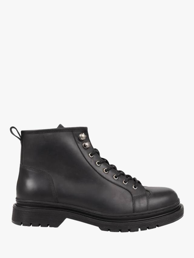 

Байкерские ботинки на шнуровке из кожи дензела Jones Bootmaker, черный