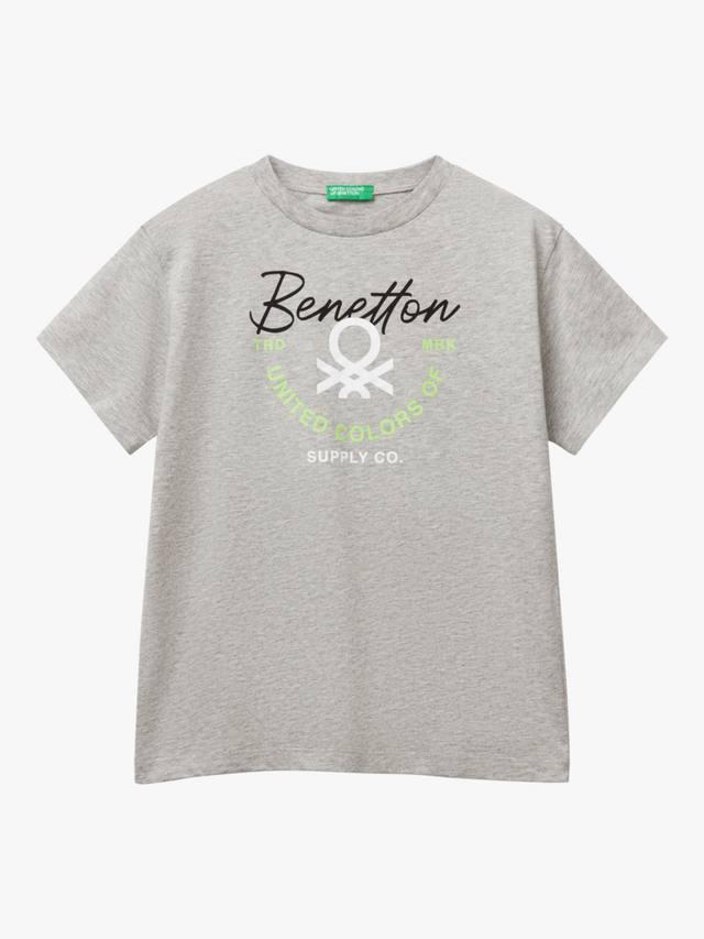 

Детская футболка с круглым вырезом Benetton, Grey