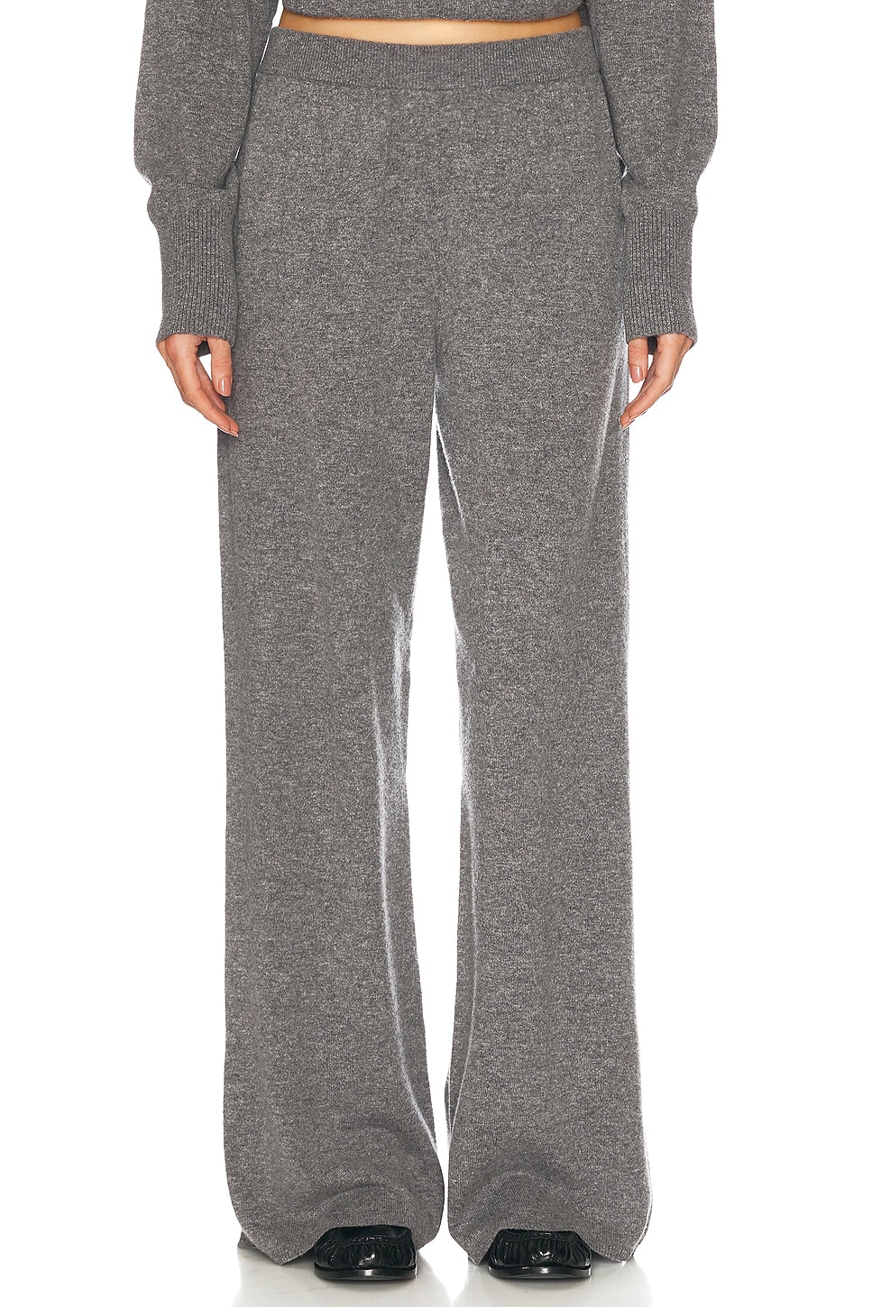 

Брюки Hansen из шерсти и кашемира Eaves, Dark Heather Grey