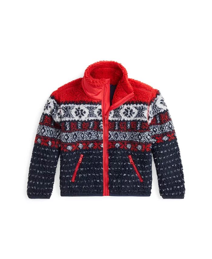 

Толстовка из флиса Fair Isle Teddy для малышей и маленьких девочек Polo Ralph Lauren, мультиколор