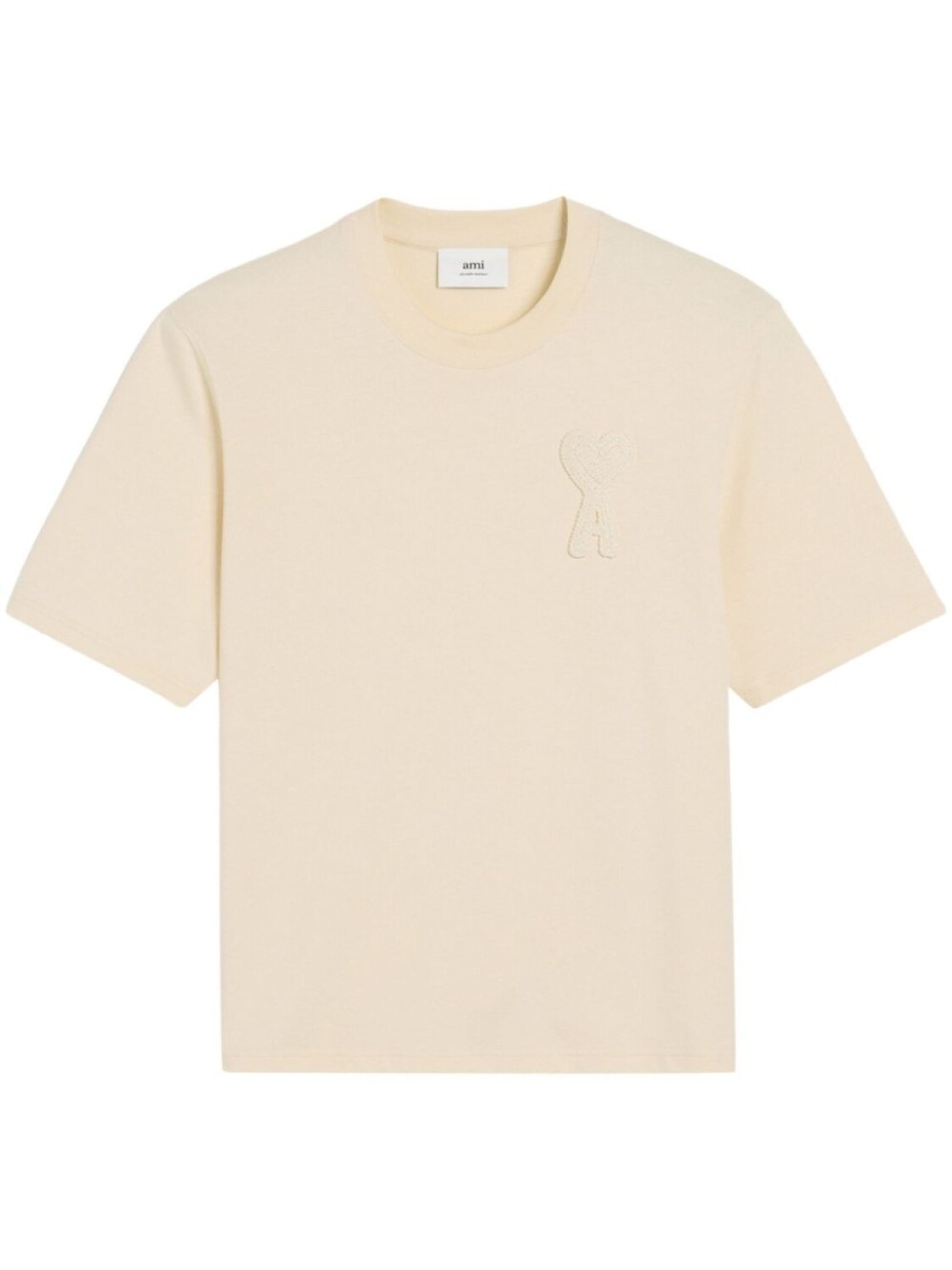 

AMI Paris футболка с монограммой Ami de Coeur, белый
