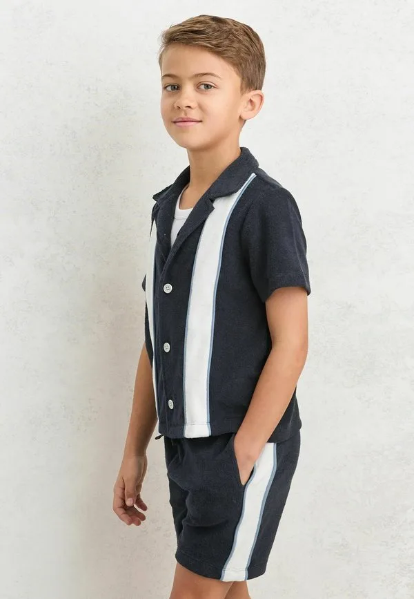 Спортивные штаны цвета «ворон» с цветовыми блоками Reiss, Navy White — фото 2