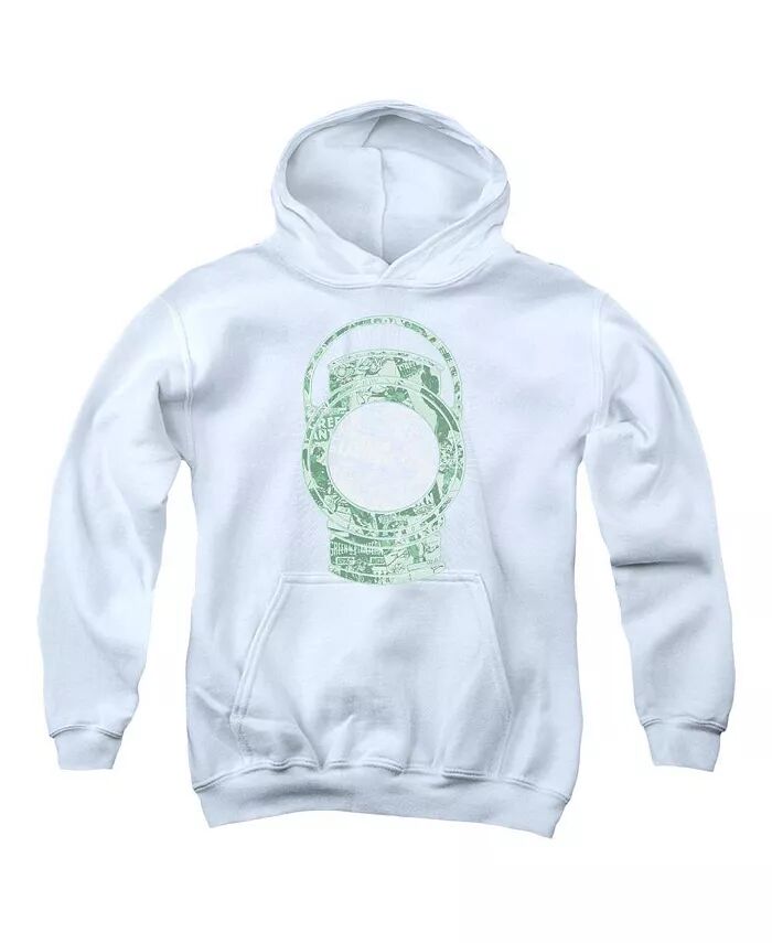 

Толстовка с капюшоном для мальчиков и подростков Lantern Cover Pull Over DC Comics, белый
