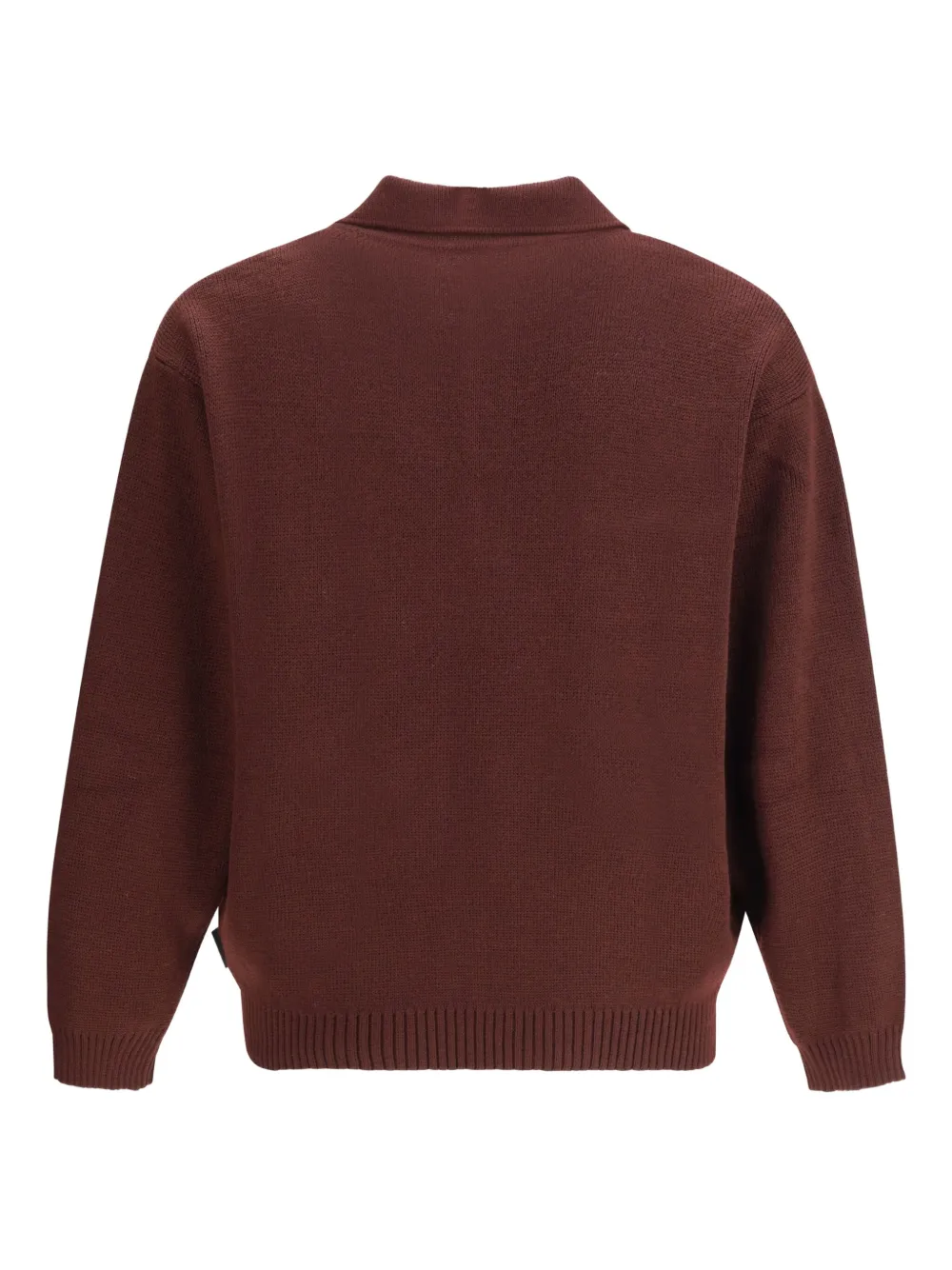 

Поло с застежкой на пуговицах и полосатыми деталями Gr10K, красный