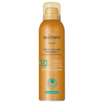 

Невидимый солнцезащитный спрей Spf 50 - 150 мл Biopoint