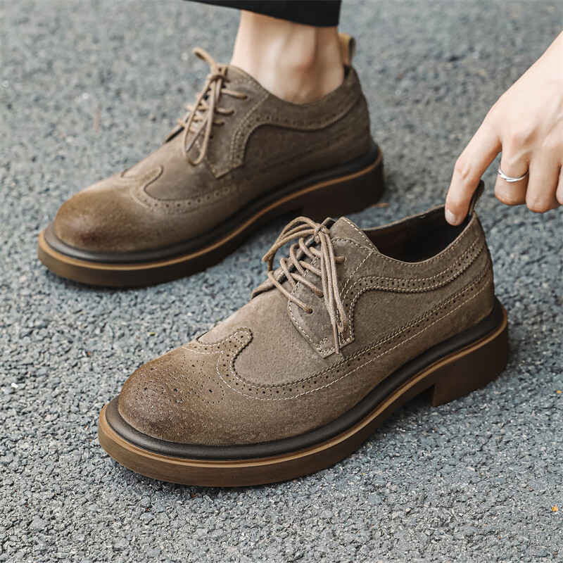 Туфли мужские Men"s Casual Men Low-Top Weishibangwei, желтый — фото 4