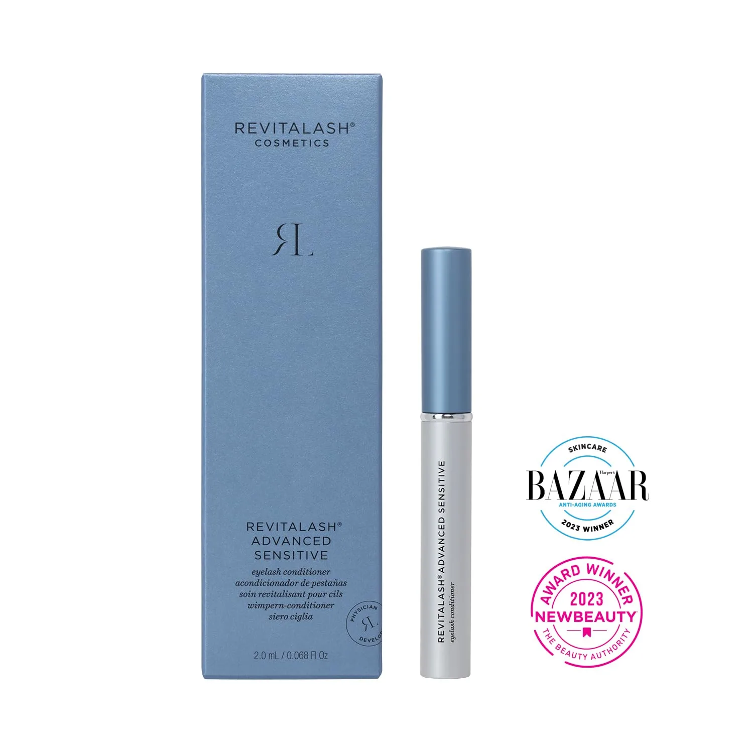 RevitaLash Cosmetics, RevitaLash Advanced Sensitive Eyelash Conditioner 2.0 mL, сыворотка для роста ресниц, разработана врачами и не тестируется на животных. 2 мл, Clear — фото 2