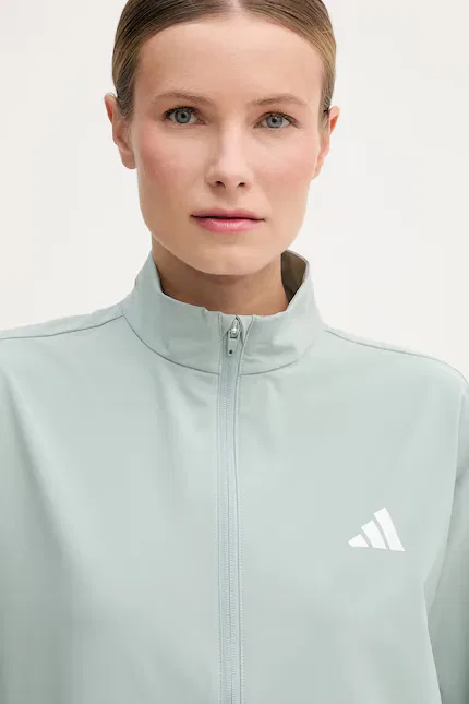 Куртка тренировочная короткая Adidas Performance, бирюзовый — фото 4