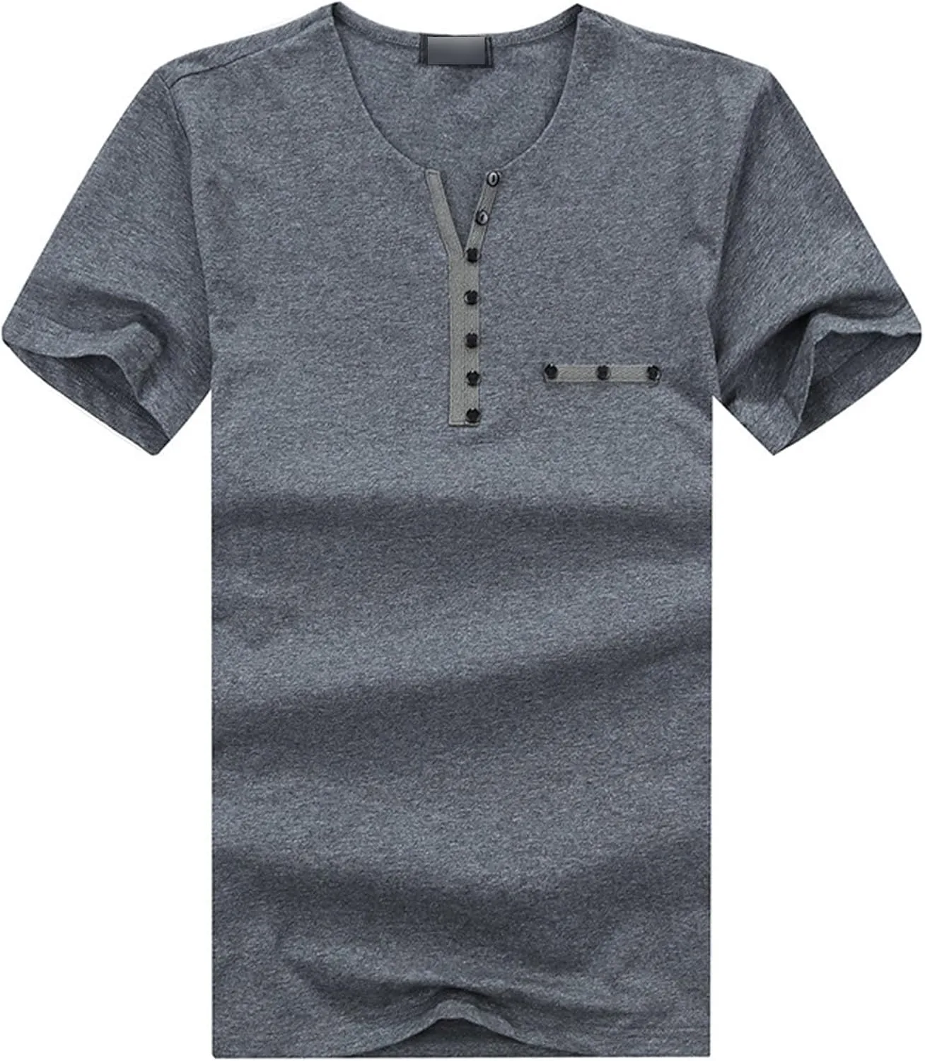 

Мужская стильная хлопковая футболка с коротким рукавом Slim Fit