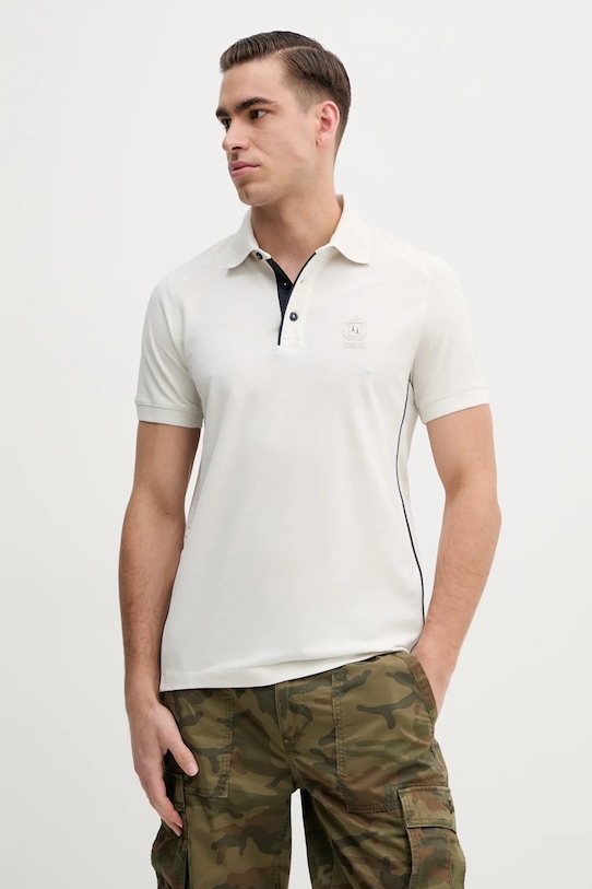 

Хлопковая поло Aeronautica Militare, бежевый