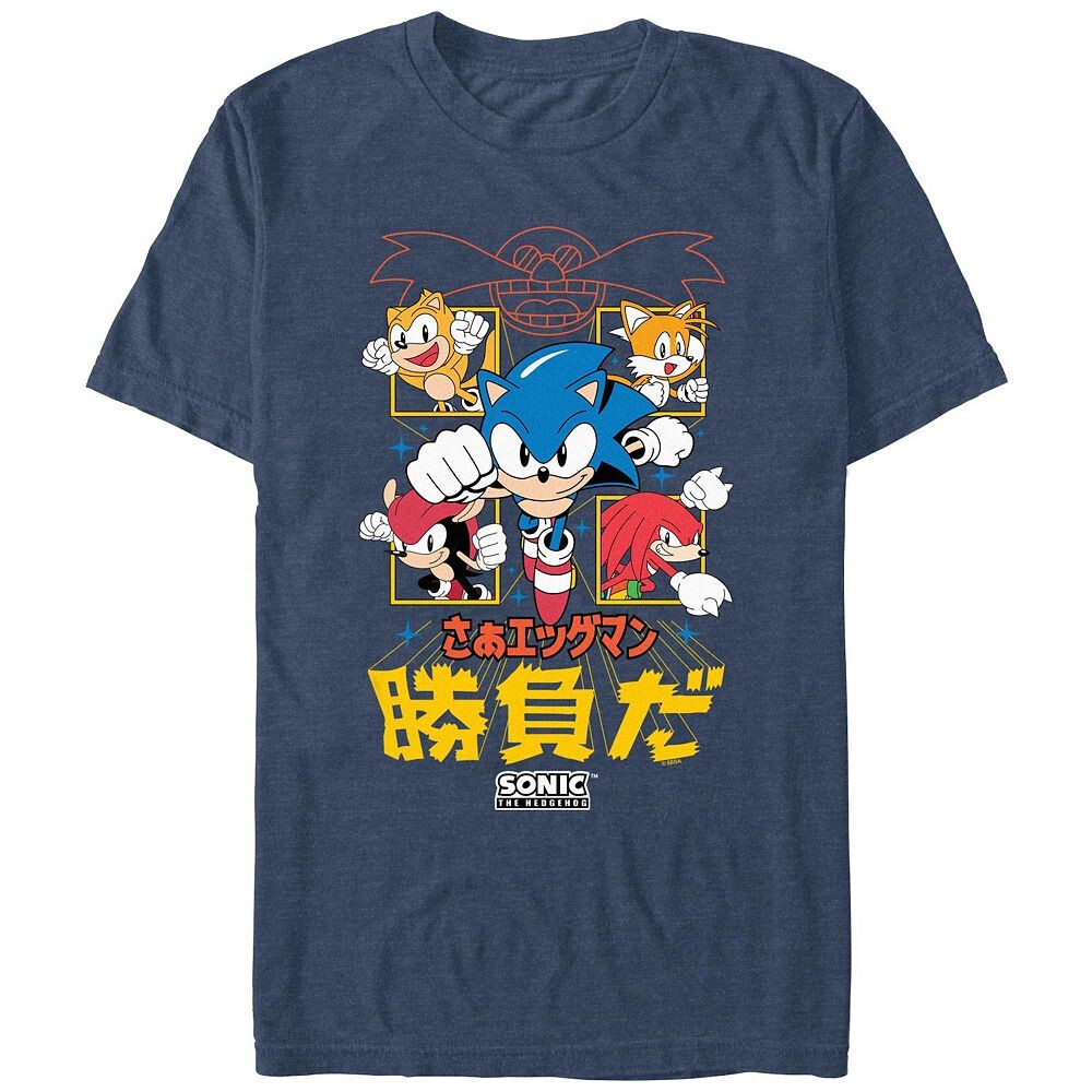 

Мужская футболка Sonic The Hedgehog с рисунком It’s A Match Licensed Character, цвет Navy Heather