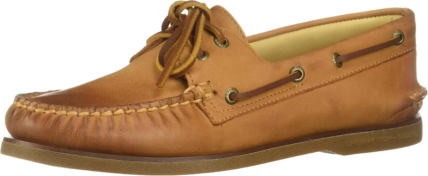 Мужские золотистые лодочные туфли Sperry Authentic Original