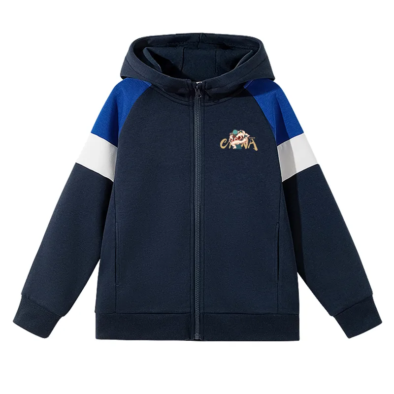 Детская толстовка с капюшоном WARRIOR, Navy Blue/H Kung Fu Lion Dance K