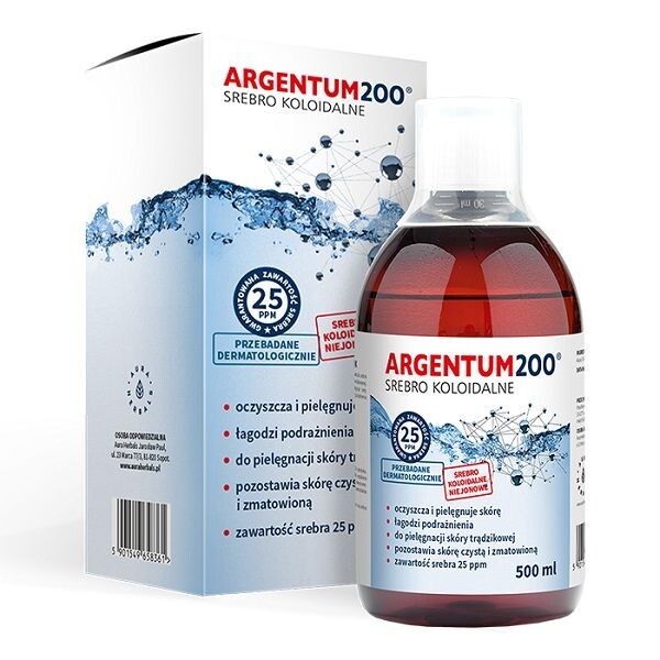 

Argentum 200 Srebro KoloidalneТоник для лица, 500 ml