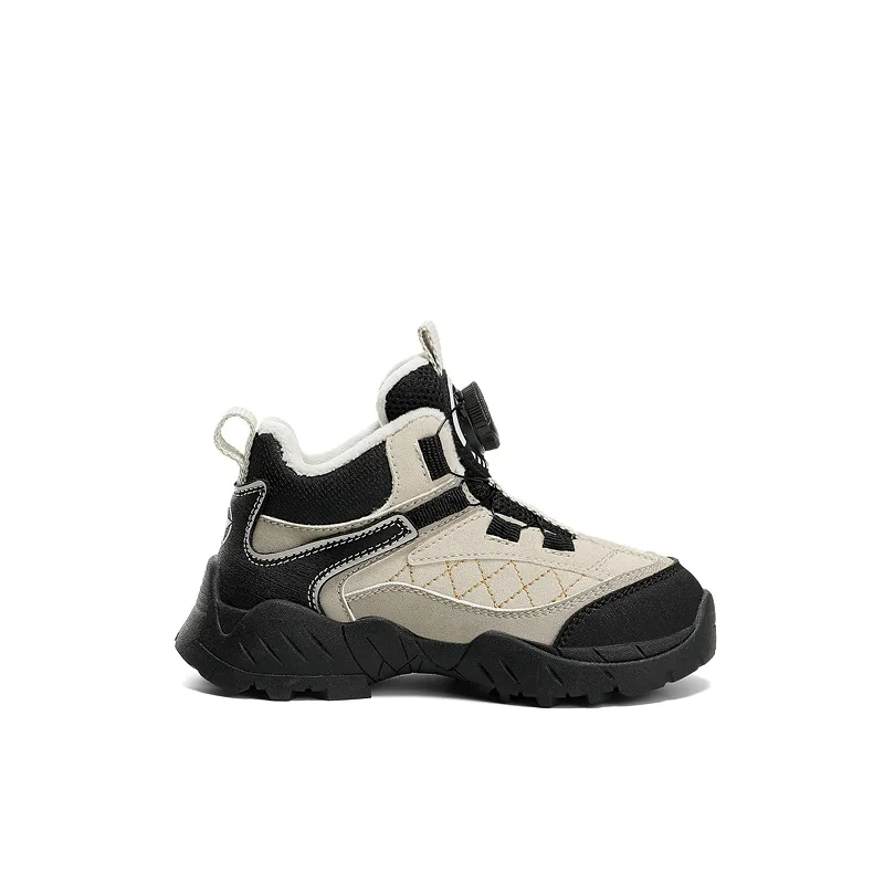 Детские кеды mid top Jeep, Ivory White/Obsidian Black[Instant Heat upon Touch] — фото 4