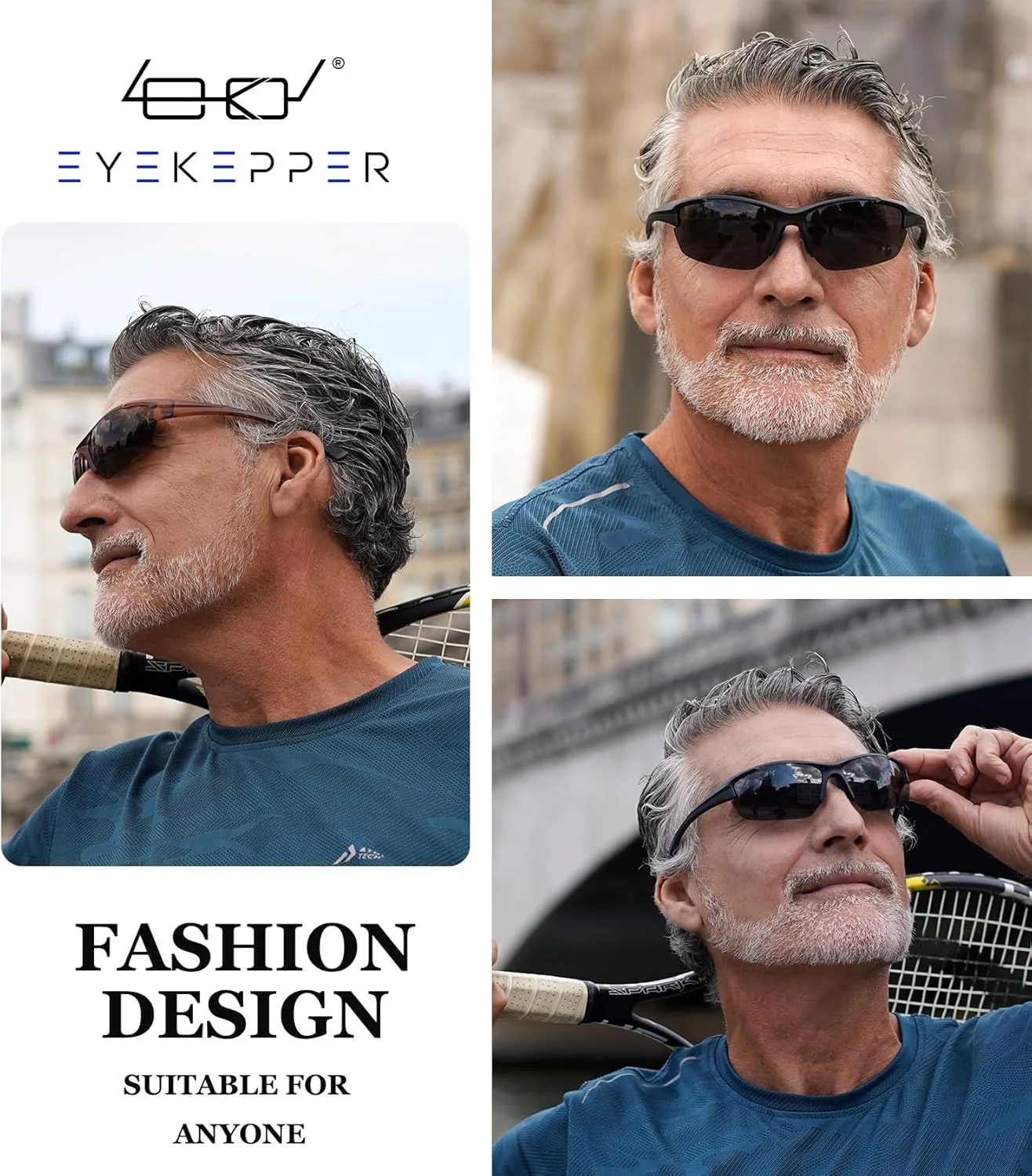 

Спортивные бифокальные солнцезащитные очки Eyekepper TR90 для бейсбола, бега, рыбалки, вождения, гольфа, софтбола, походов, чтения под солнцем, Pearly Silver