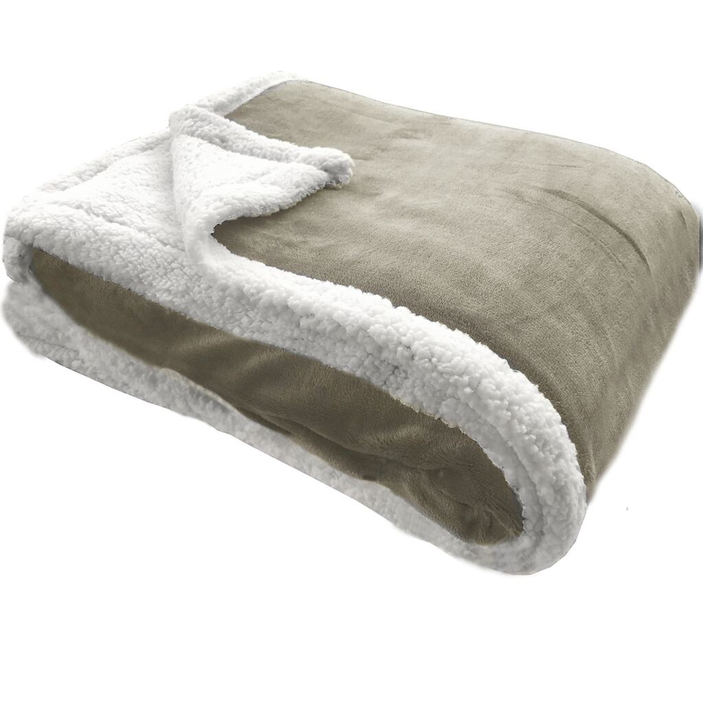 

JEMIDI Мягкое одеяло Одеяло для дивана 150 x 200 см - Под кожу ягненка Плед на диван из шерпа - Одеяло для дивана Одеяло для дивана Покрывало - Теплое тяжелое - Пушистое одеяло, серо-коричневый