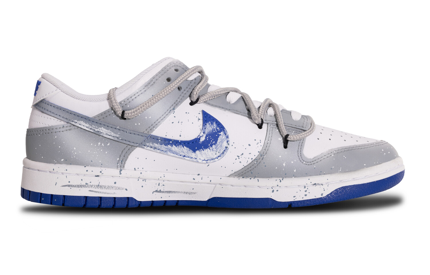 

Кроссовки Nike Dunk Skateboarding Shoes Women's Low-top Blue/white/gray, светло-серый