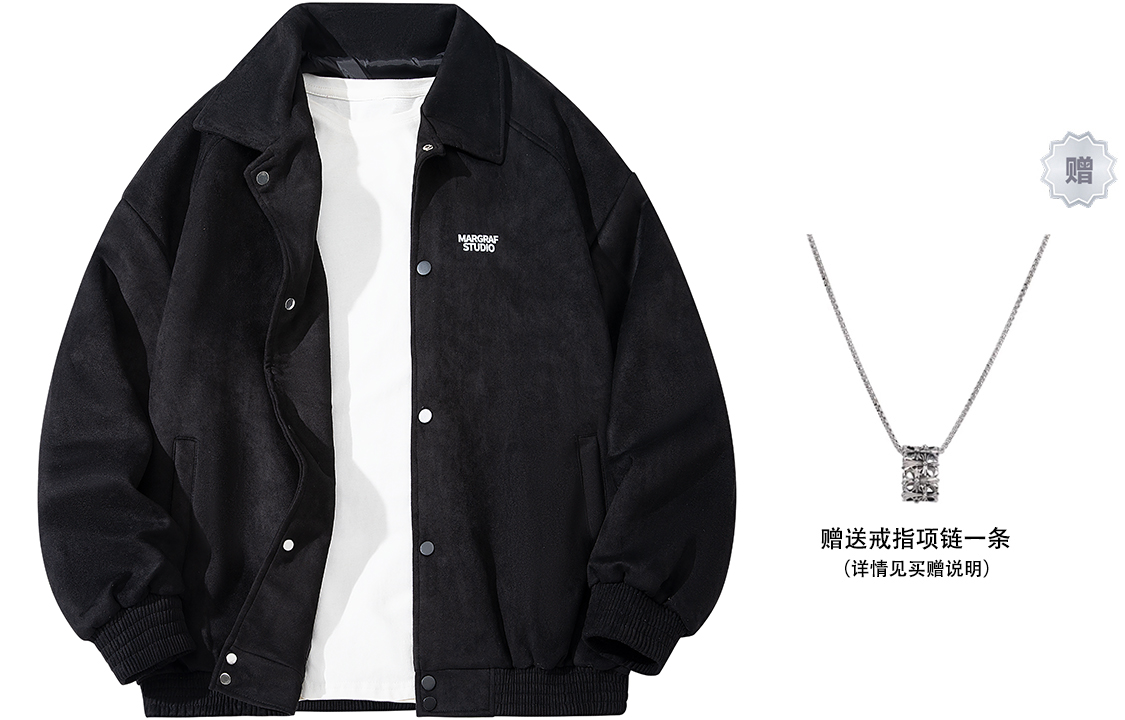 

MARGRAF Куртка Unisex, Black (Comes with Ring Necklace*1)