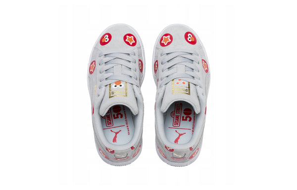 Кроссовки sesame street 50 suede badge ps Puma, серый — фото 3
