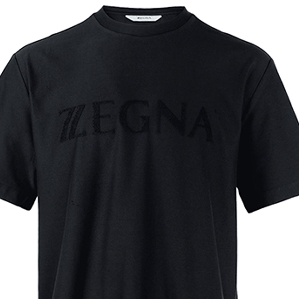 

Футболка мужская черная Ermenegildo Zegna