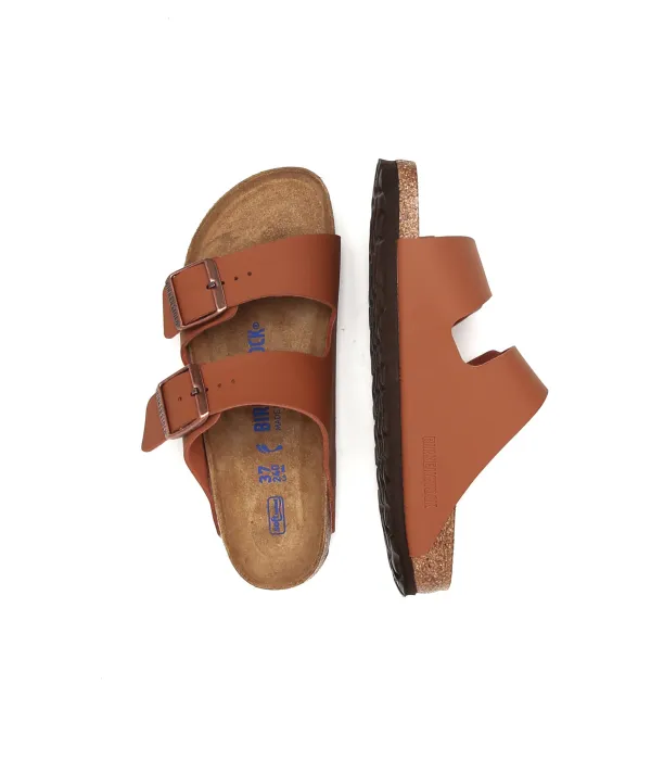 Тапочки Аризона Narrow fit Birkenstock, коричневый — фото 4