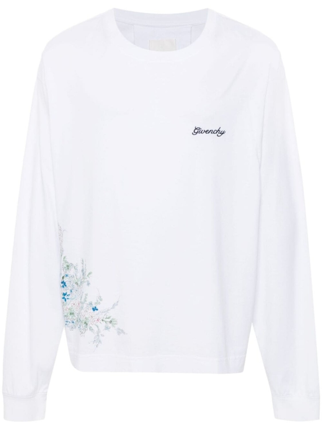 

Givenchy футболка с вышитым логотипом, белый