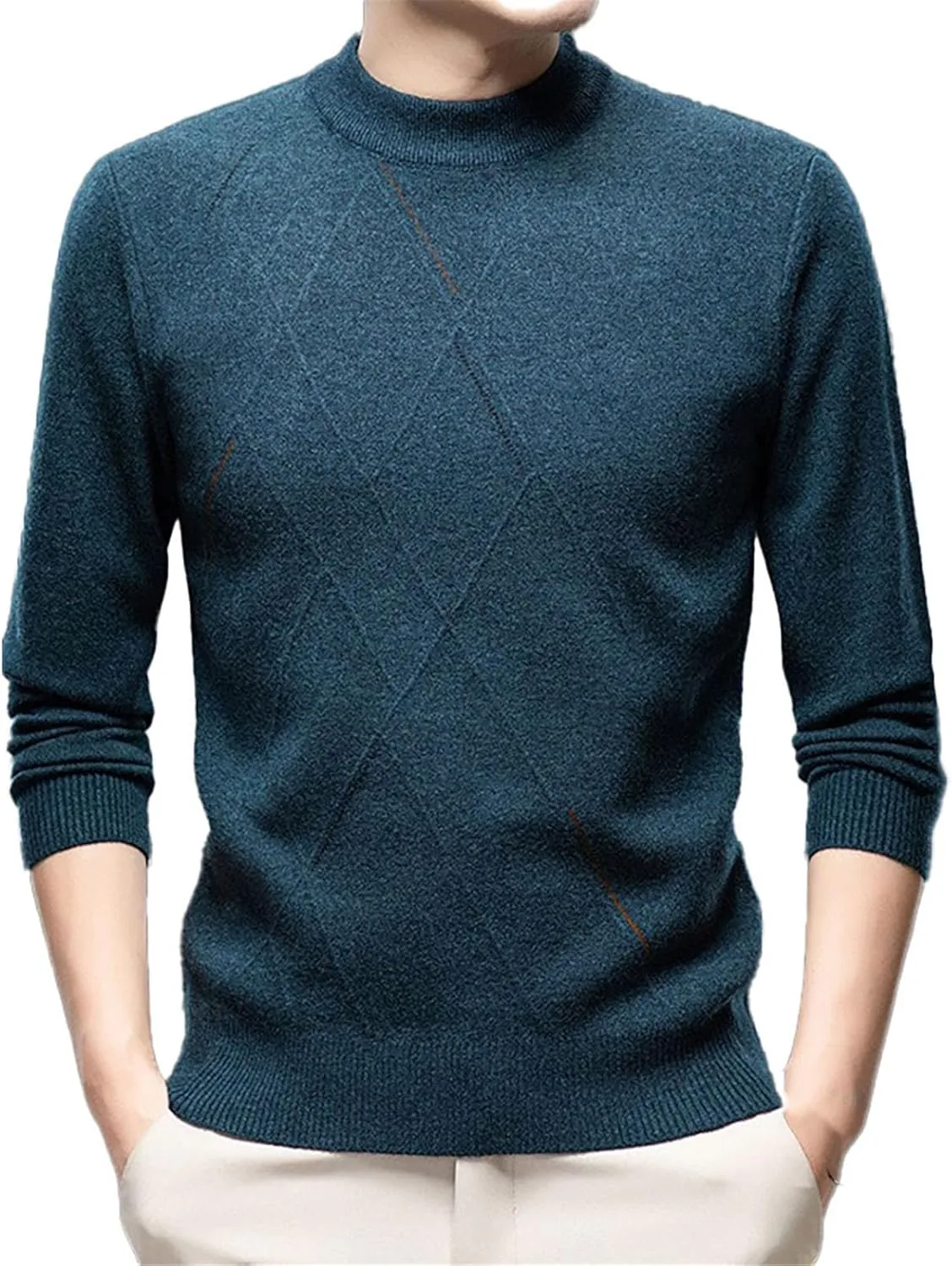 

Осенне-зимний полувысокий воротник свитер мужской пуловер CXLCZNKG