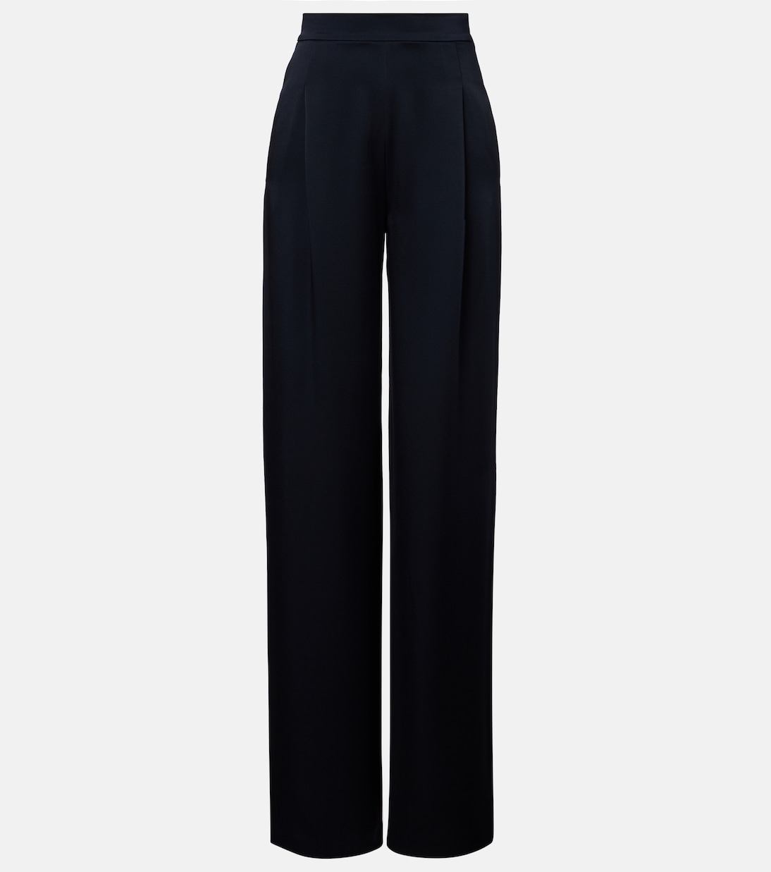 

Широкие брюки-клёш из креп-сатина Dritto Max Mara, Blue Notte