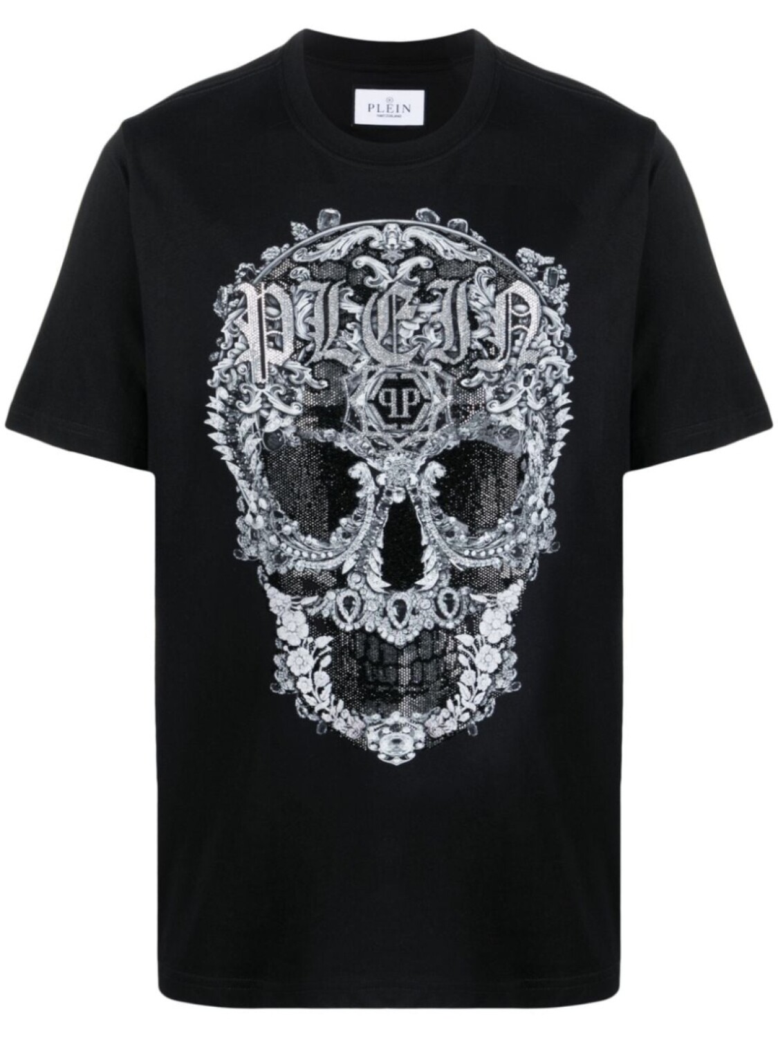 

Philipp Plein футболка Baroque Skull, черный