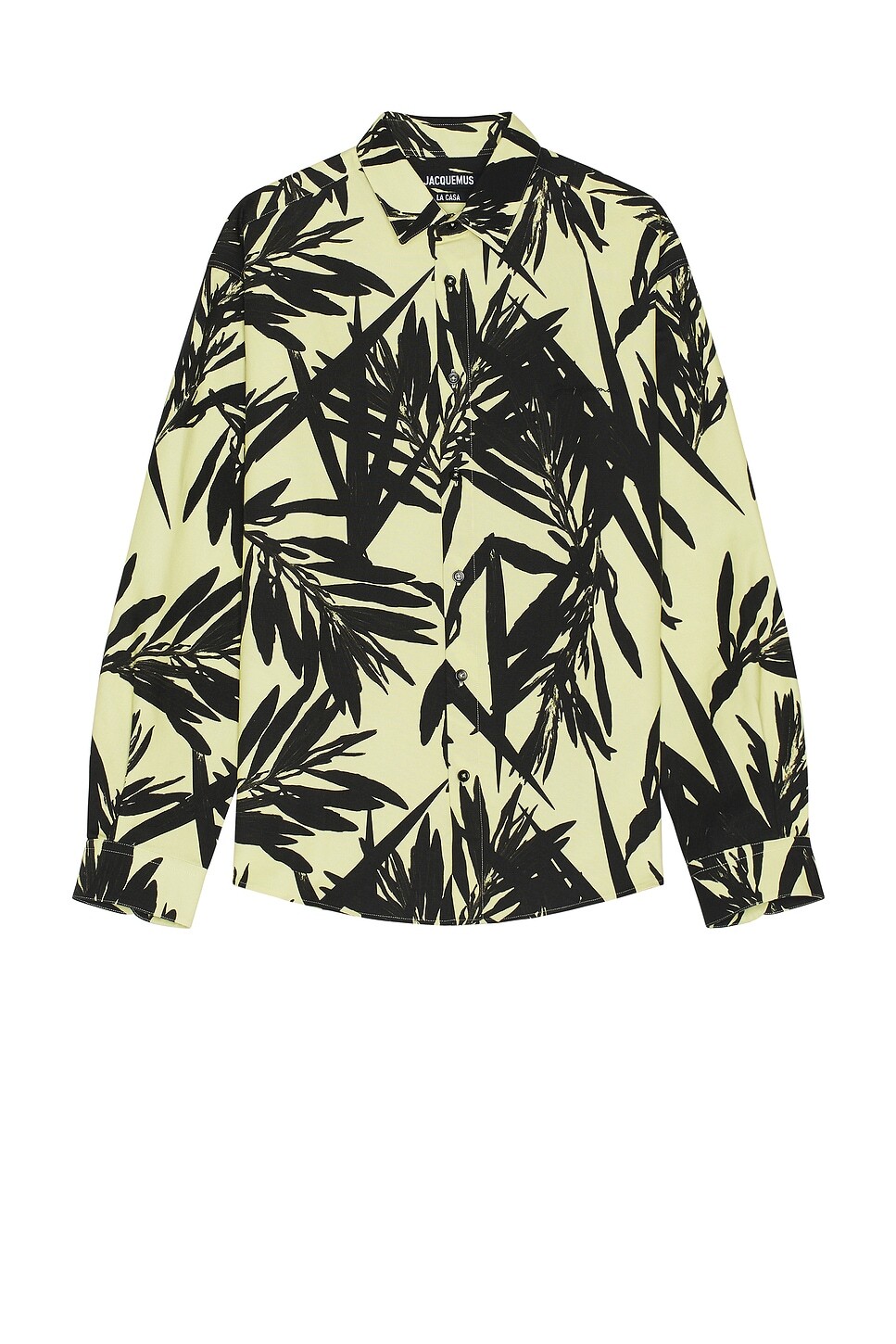 

Рубашка Саймона Jacquemus, цвет Print Foliage Black & Yellow