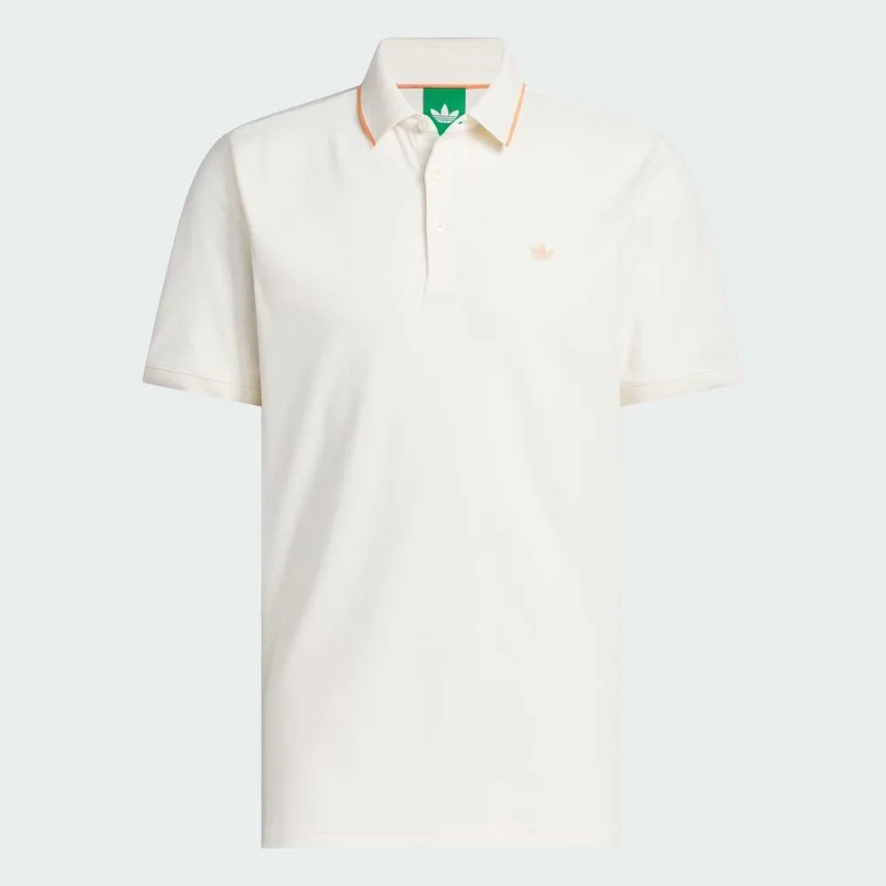 Футболка-поло Twist Knit с одним точечным логотипом и коротким рукавом Adidas, white — фото 4