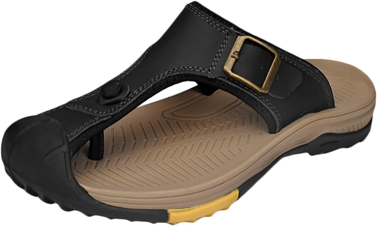 

Мужские спортивные шлепанцы HNVAVQ, удобные сандалии для прогулок с закрытым носком, летняя обувь, кожаные сандалии, C