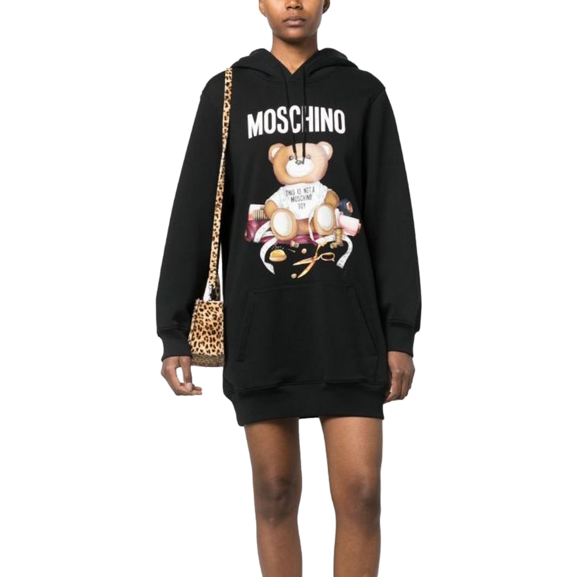 

Медвежонок Тедди Худи-платье MOSCHINO, черный