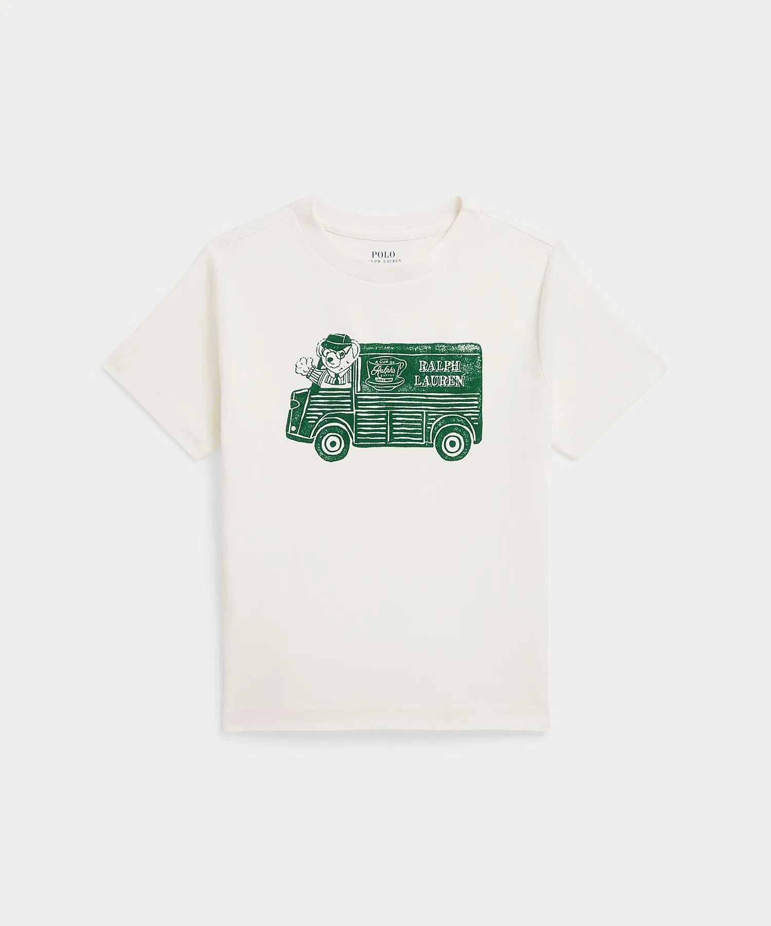 Детская футболка POLO RALPH LAUREN CHILDRENSWEAR с принтом Polo Bear
