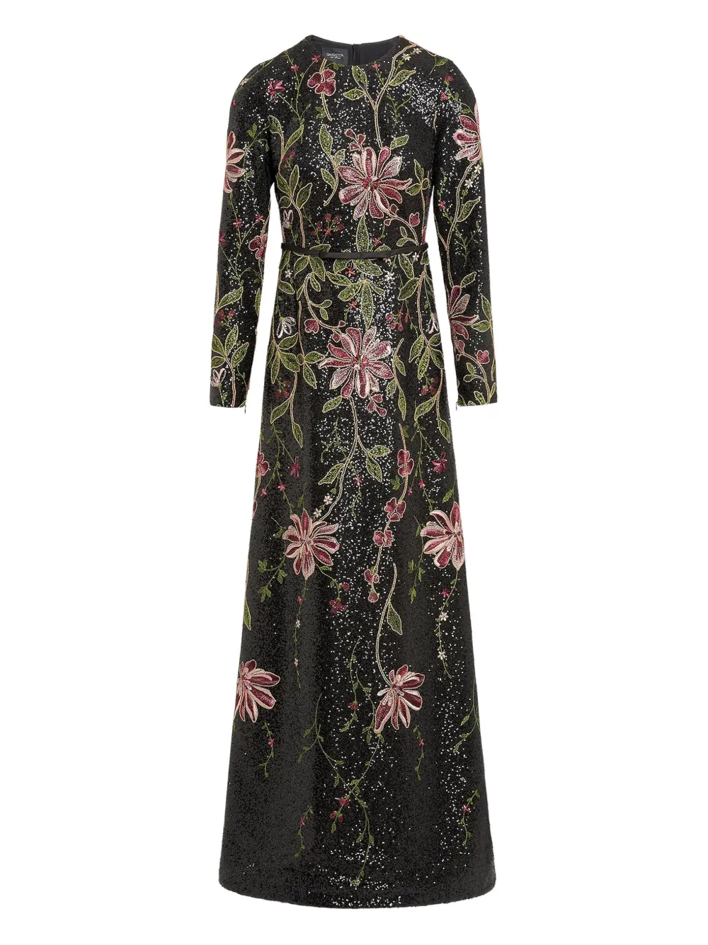 

Платье макси с пайетками Giambattista Valli, черный