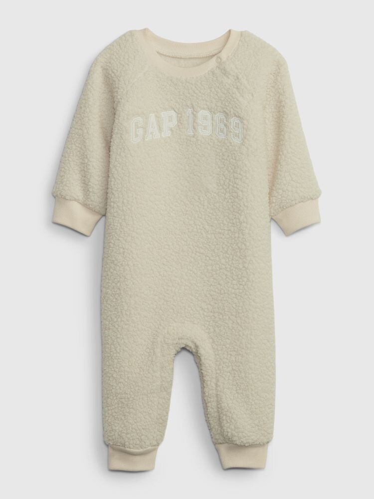 

Комбинезон с дубленкой Gap, бежевый
