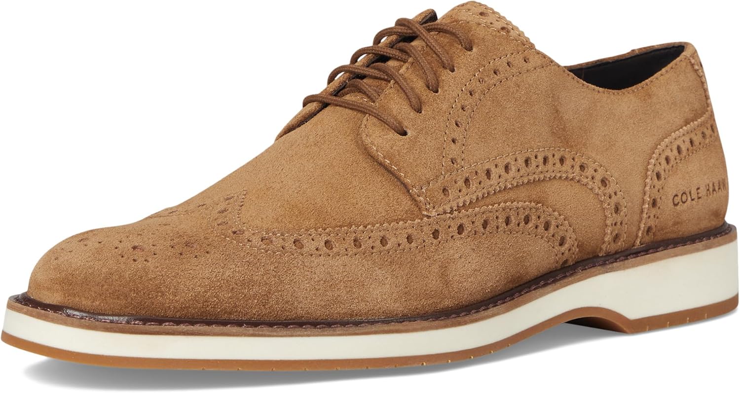 Мужские оксфорды Cole Haan Morse Grand Wingtip, золотой — фото 2
