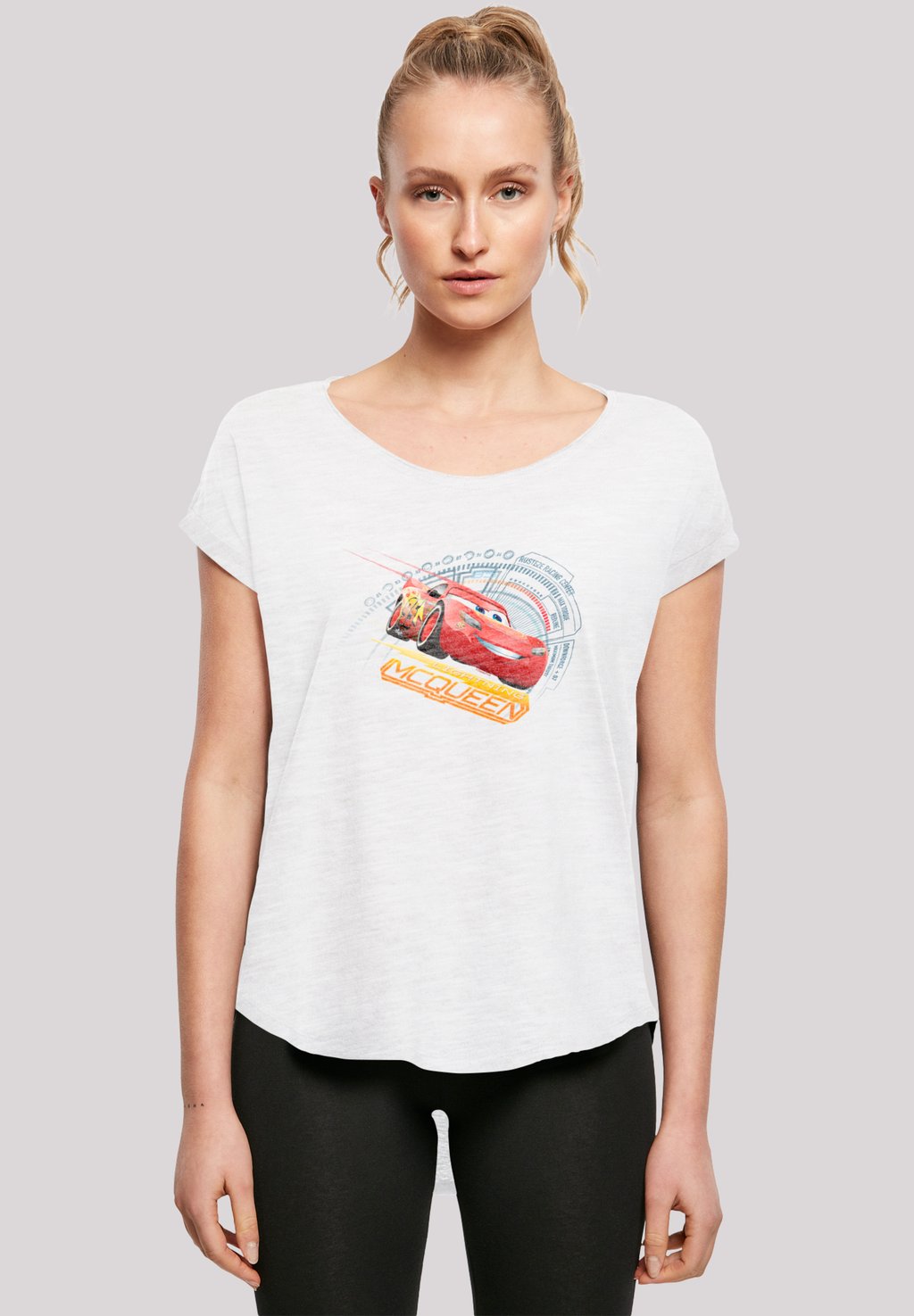 

Футболка с принтом CARS LIGHTNING MCQUEEN F4NT4STIC, белый