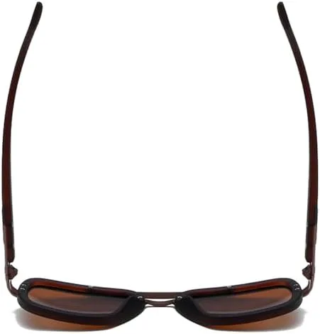 

Солнцезащитные очки в стиле ретро 2027 с двойной перемычкой, поляризованные, для мужчин и женщин, защита от УФ-излучения UV400, панк-очки MTZJH, Matte Black Gray