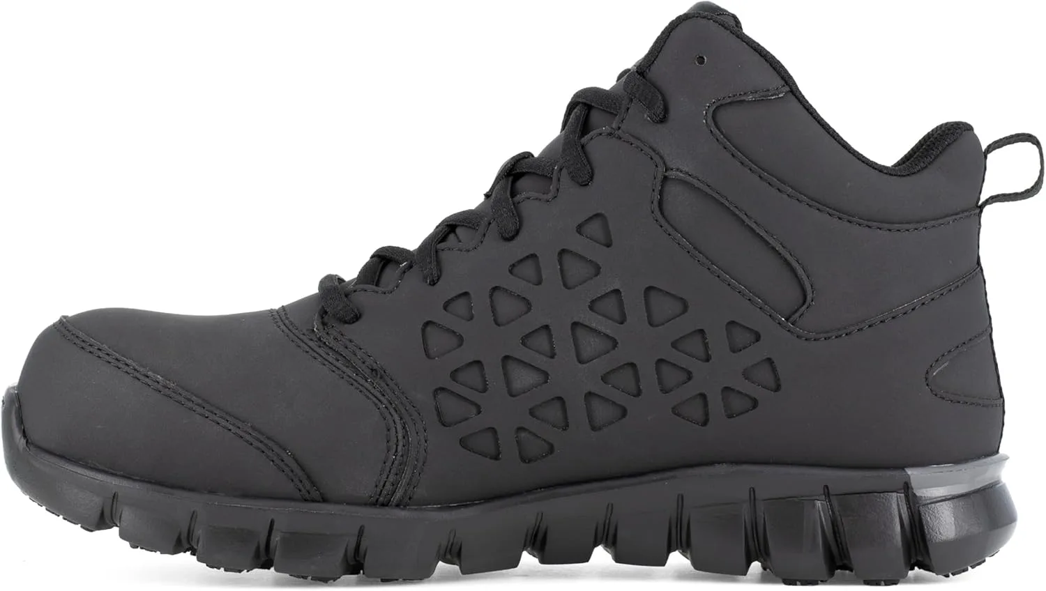 Мужские рабочие кроссовки Reebok Work Sublite Cushion Mid Electrical Composite Toe Work/Duty - серые — фото 3
