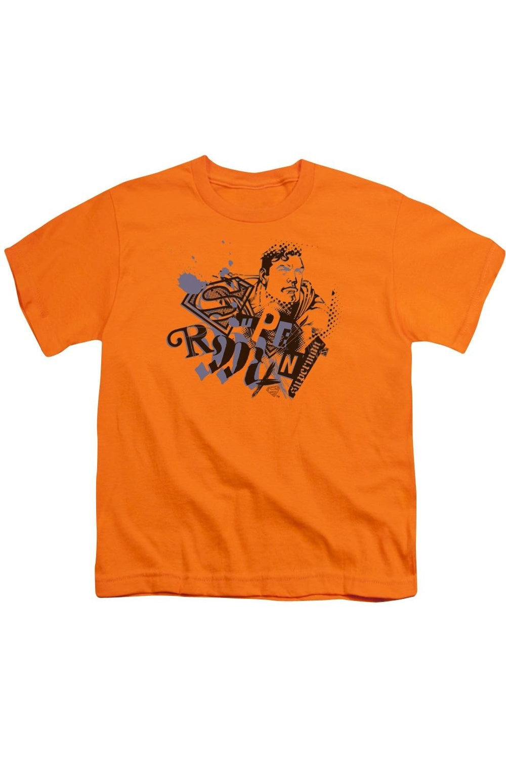 

Футболка с коротким рукавом для детей "Супермен" Cut & Paste Gildan, оранжевый